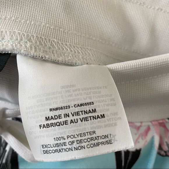 NIKE -Floral Femme Pink & Teal Ankle Track Pants - Picture 11 of 11